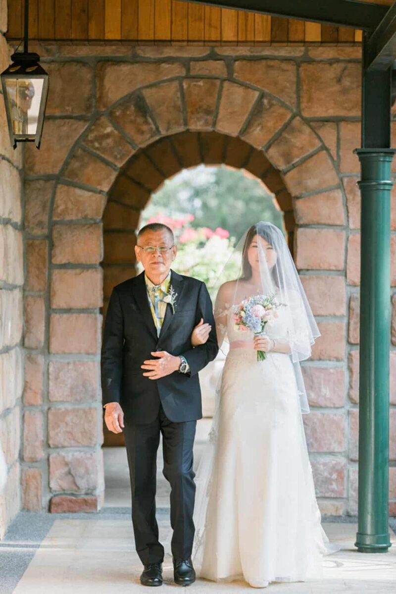 walking down the aisle