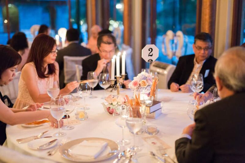 french village wedding dinner