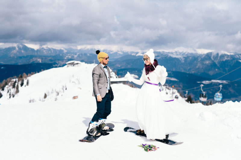 snowboard birde and groom