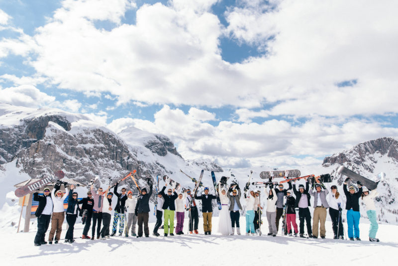 best friends in the snow