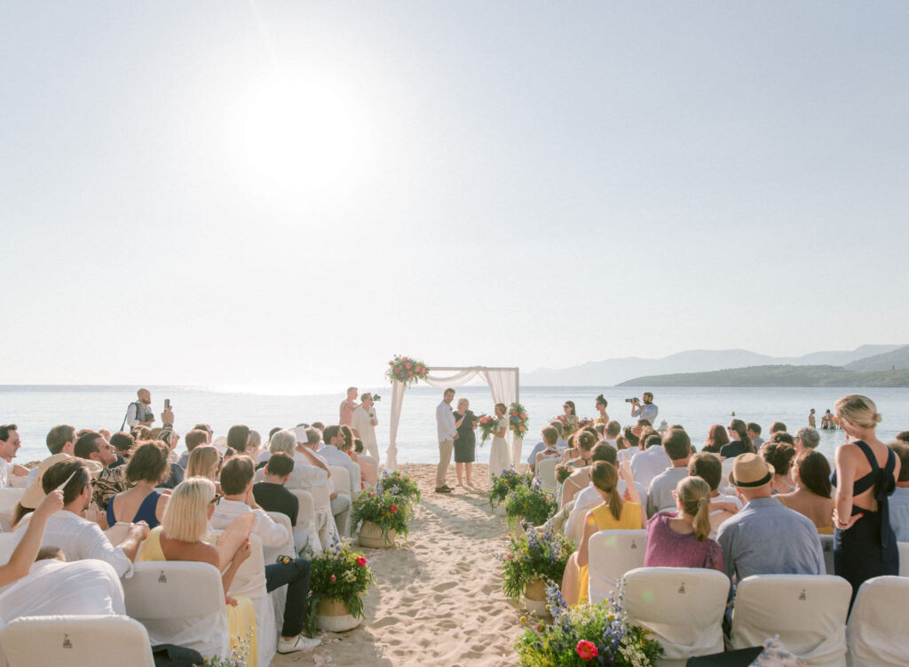 Beach wedding in Greece