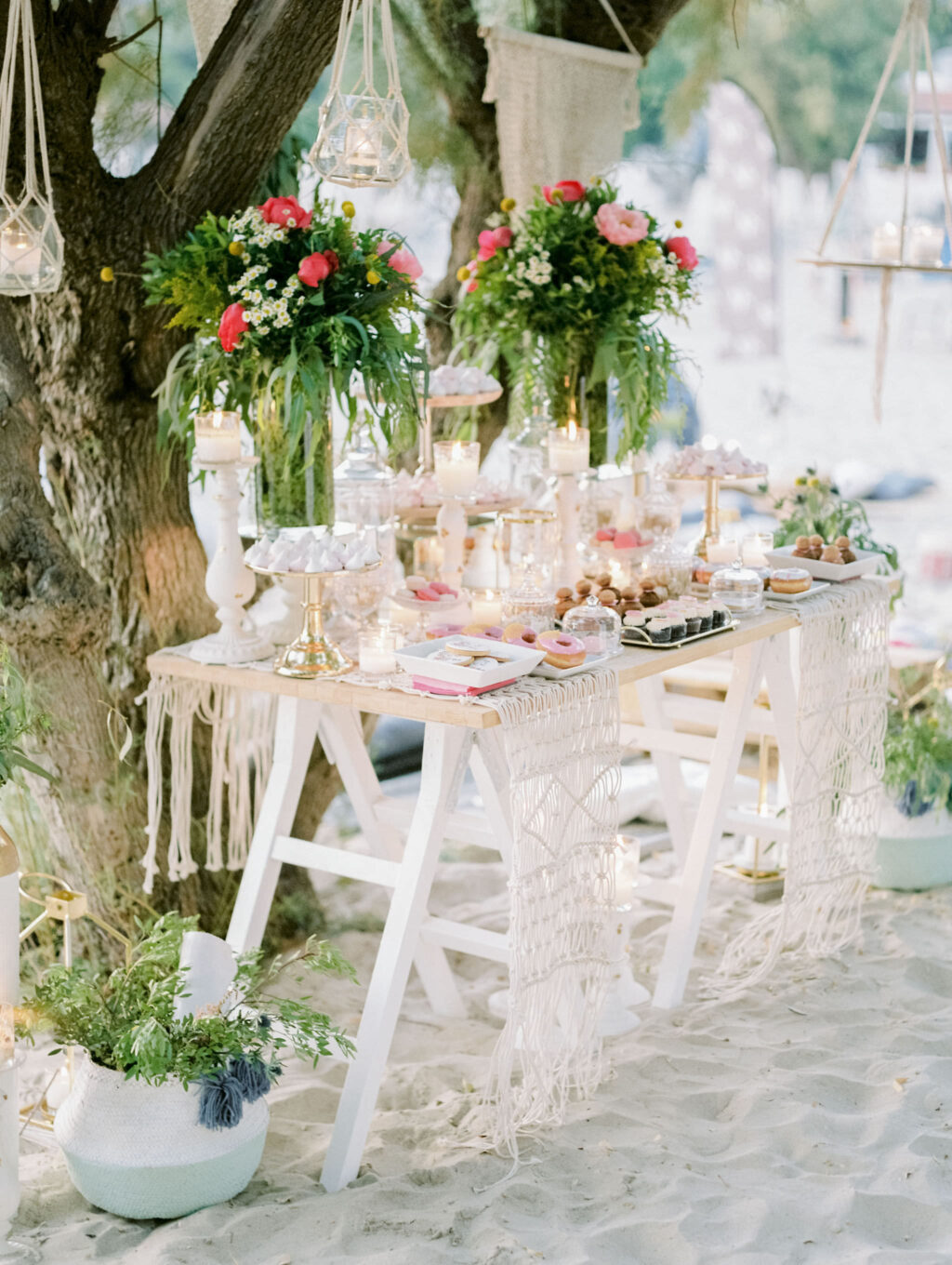 Bohemian beach wedding Greece